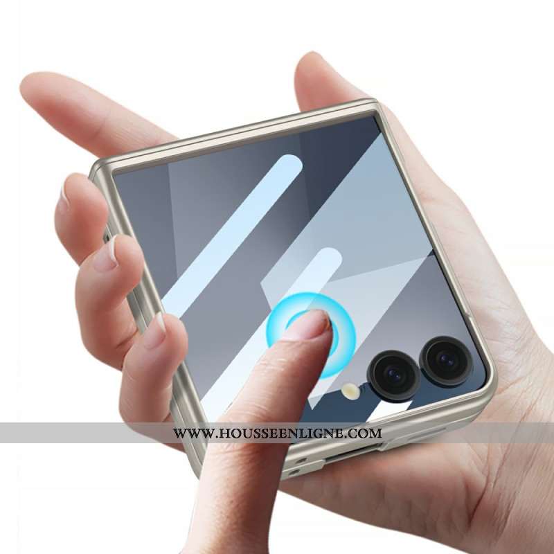 Coque Samsung Galaxy Z Flip 7 5G Protection Magnétique de Charnière et Film de Protection Écran
