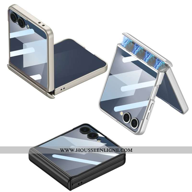 Coque Samsung Galaxy Z Flip 7 5G Protection Magnétique de Charnière et Film de Protection Écran