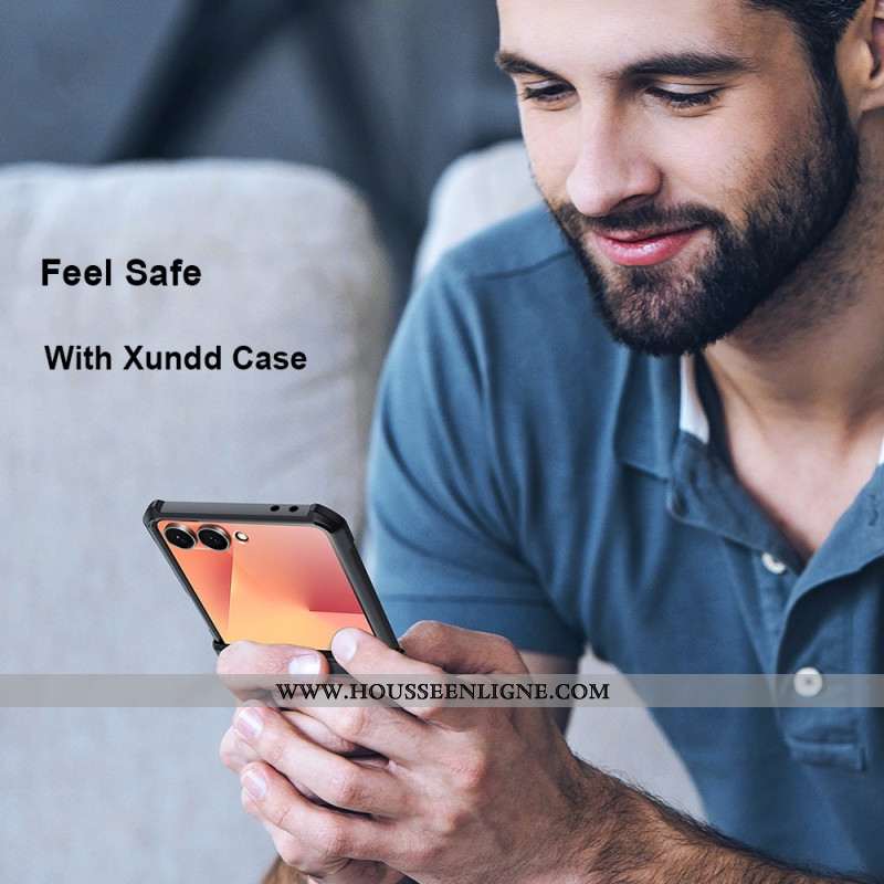 Coque Samsung Galaxy Z Flip 7 Airbag et Protection d'Écran XUNDD