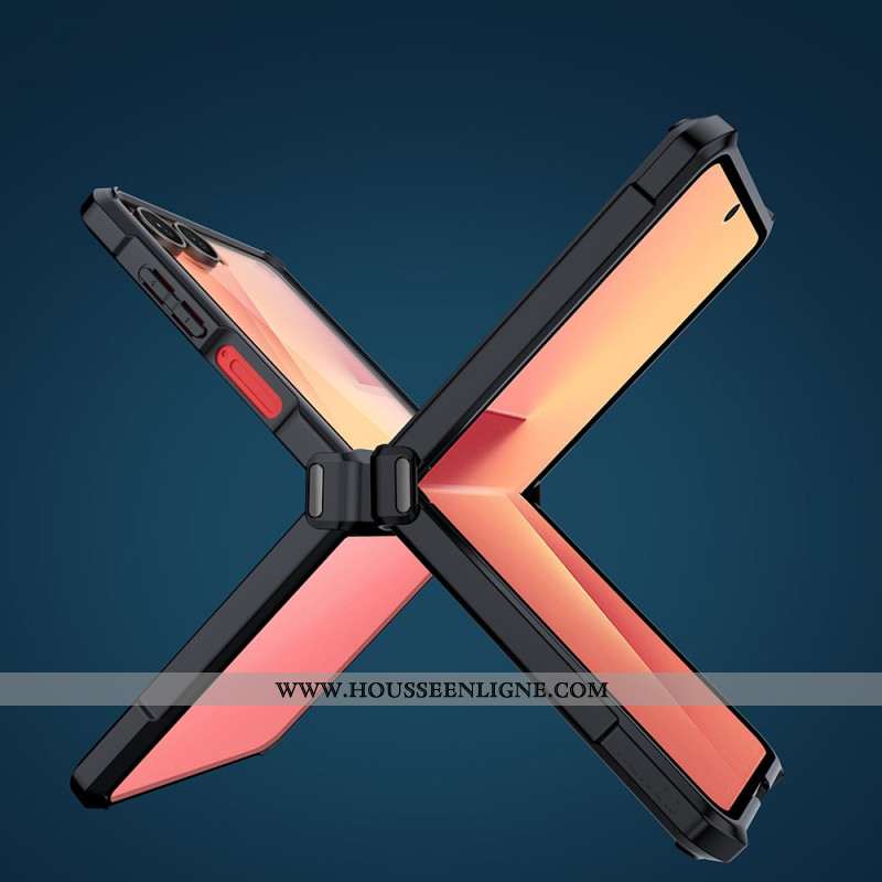 Coque Samsung Galaxy Z Flip 7 Airbag et Protection d'Écran XUNDD