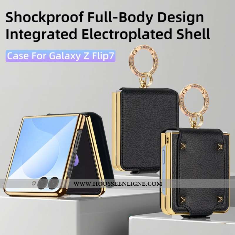 Coque Samsung Galaxy Z Flip 7 Anneau Premium