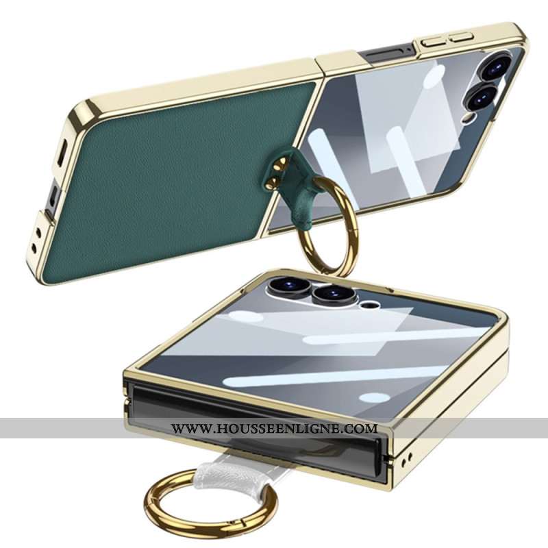 Coque Samsung Galaxy Z Flip 7 Anneau-Support et Bandoulière Détachable