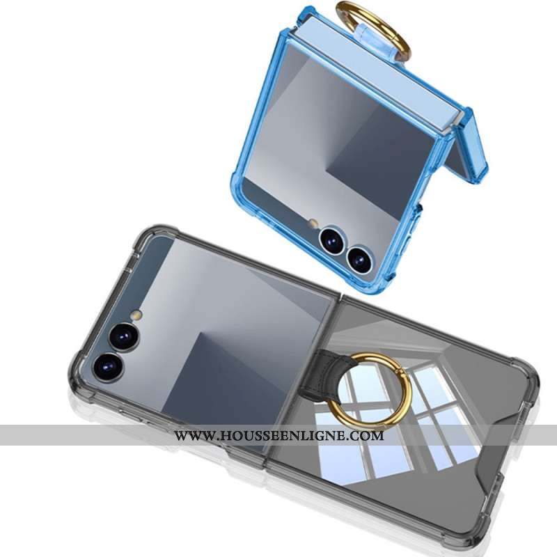 Coque Samsung Galaxy Z Flip 7 Anneau-Support et Protection Antichoc