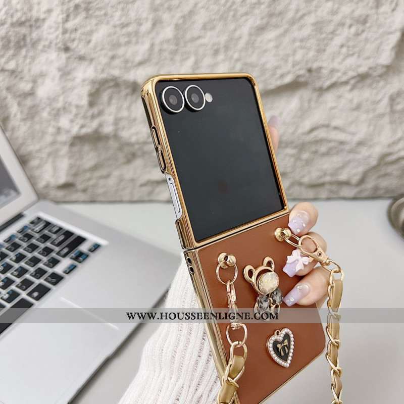 Coque Samsung Galaxy Z Flip 7 Breloque et Bandoulière