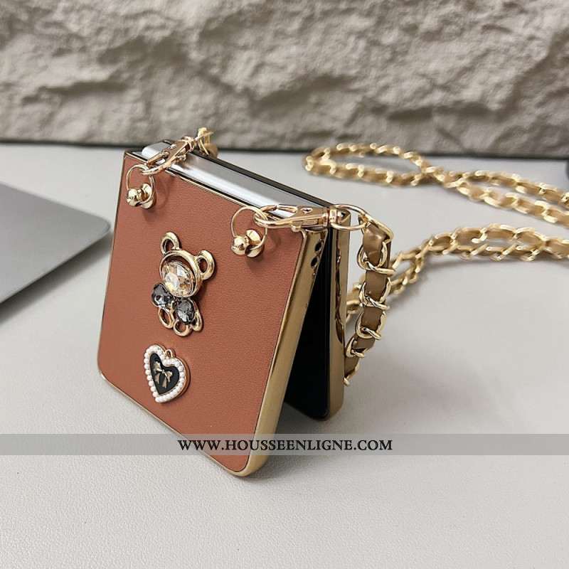 Coque Samsung Galaxy Z Flip 7 Breloque et Bandoulière