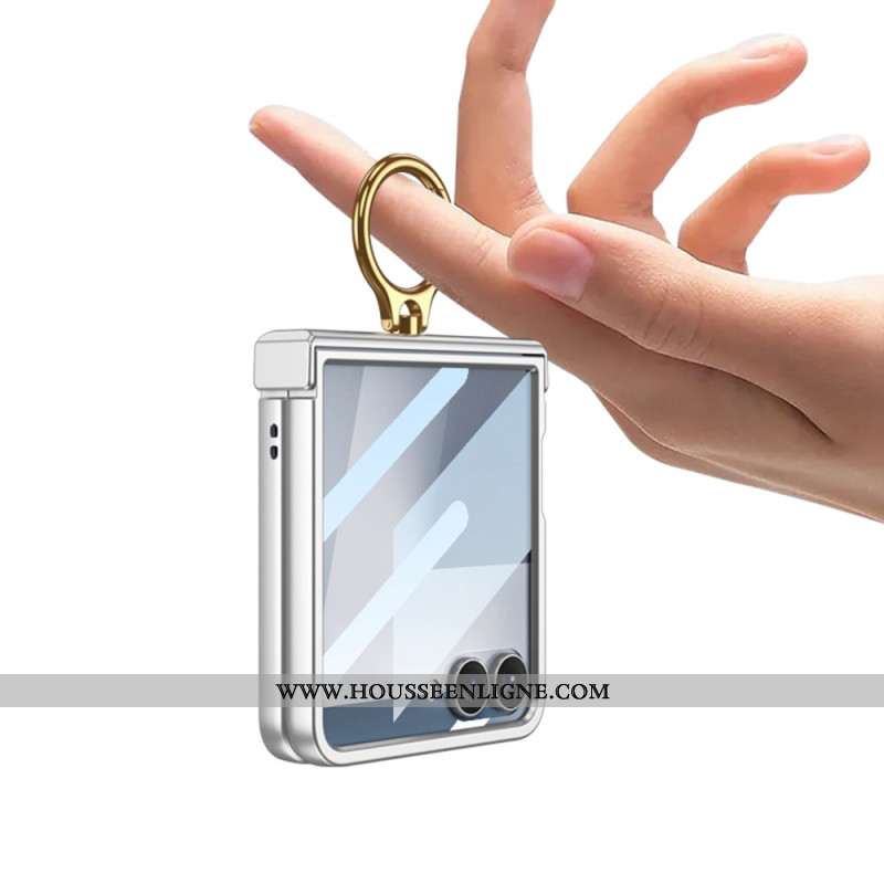 Coque Samsung Galaxy Z Flip 7 Classique Anneau-Support GKK
