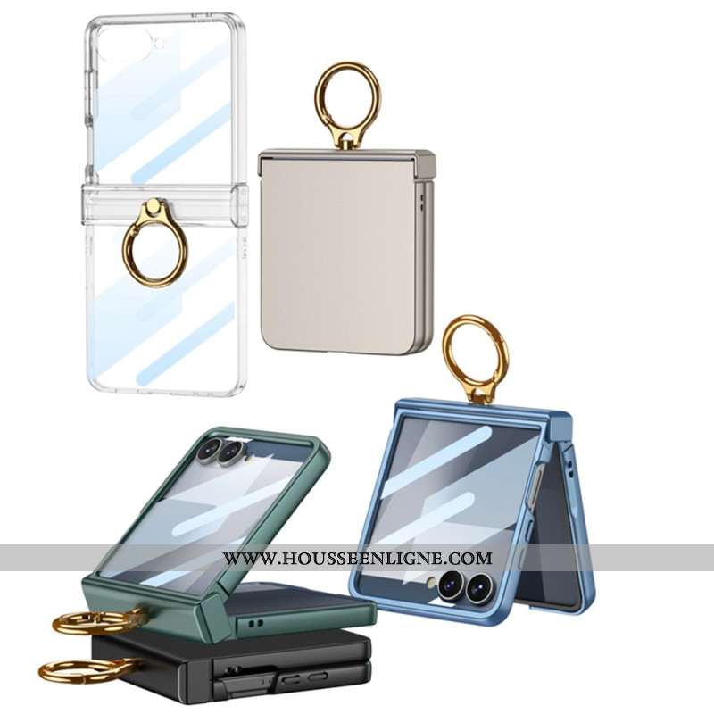 Coque Samsung Galaxy Z Flip 7 Classique Anneau-Support GKK