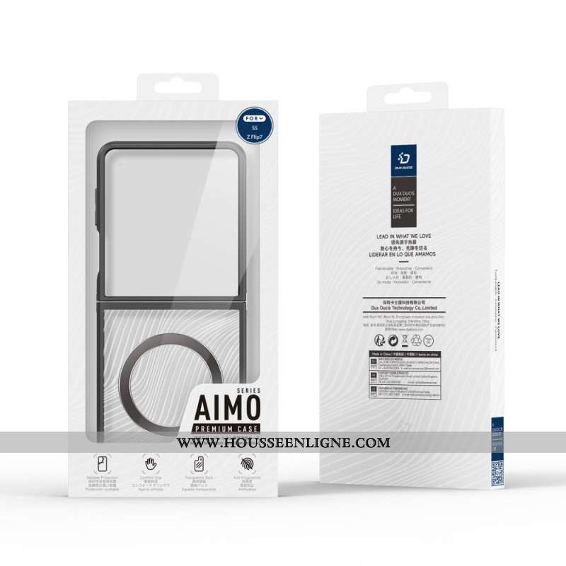 Coque Samsung Galaxy Z Flip 7 Compatible MagSafe Aimo Series Dux Ducis