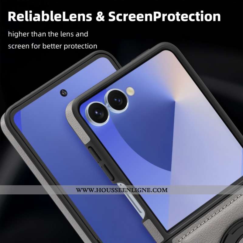 Coque Samsung Galaxy Z Flip 7 Compatible MagSafe Anneau-Support