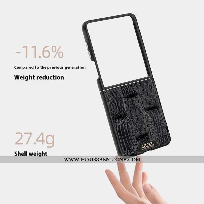 Coque Samsung Galaxy Z Flip 7 Compatible MagSafe Micro-Gaufrage ABEEL