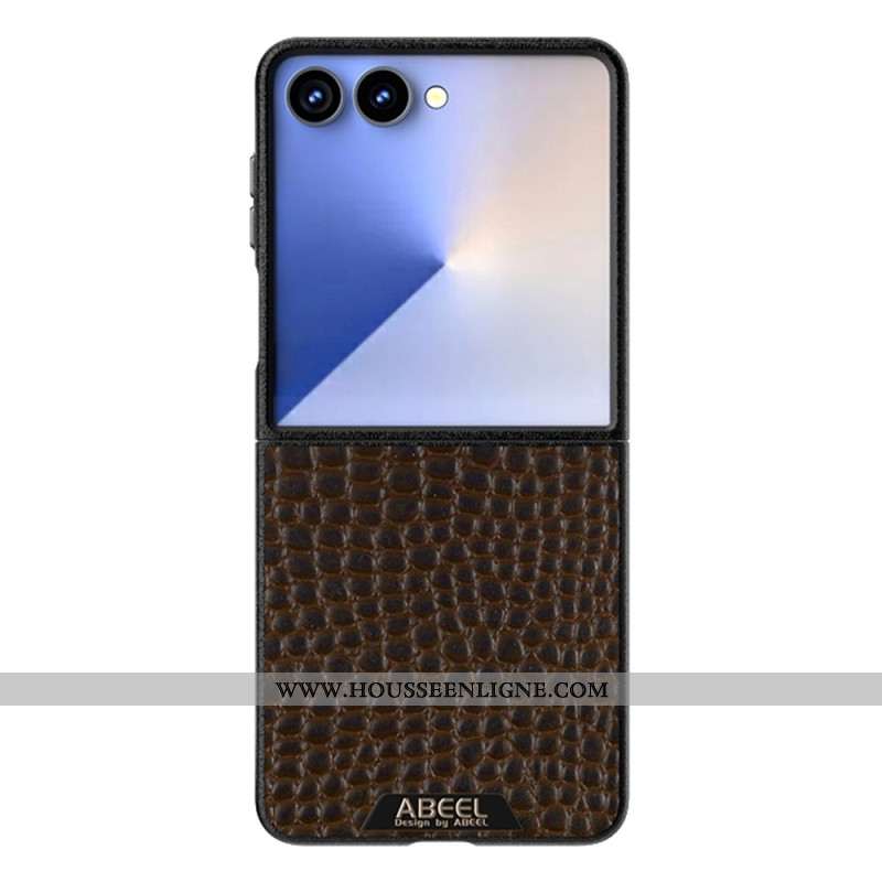 Coque Samsung Galaxy Z Flip 7 Compatible MagSafe Texture Crocodile ABEEL