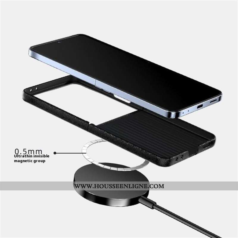 Coque Samsung Galaxy Z Flip 7 Compatible MagSafe Texture Crocodile ABEEL