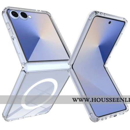 Coque Samsung Galaxy Z Flip 7 Compatible MagSafe Transparente