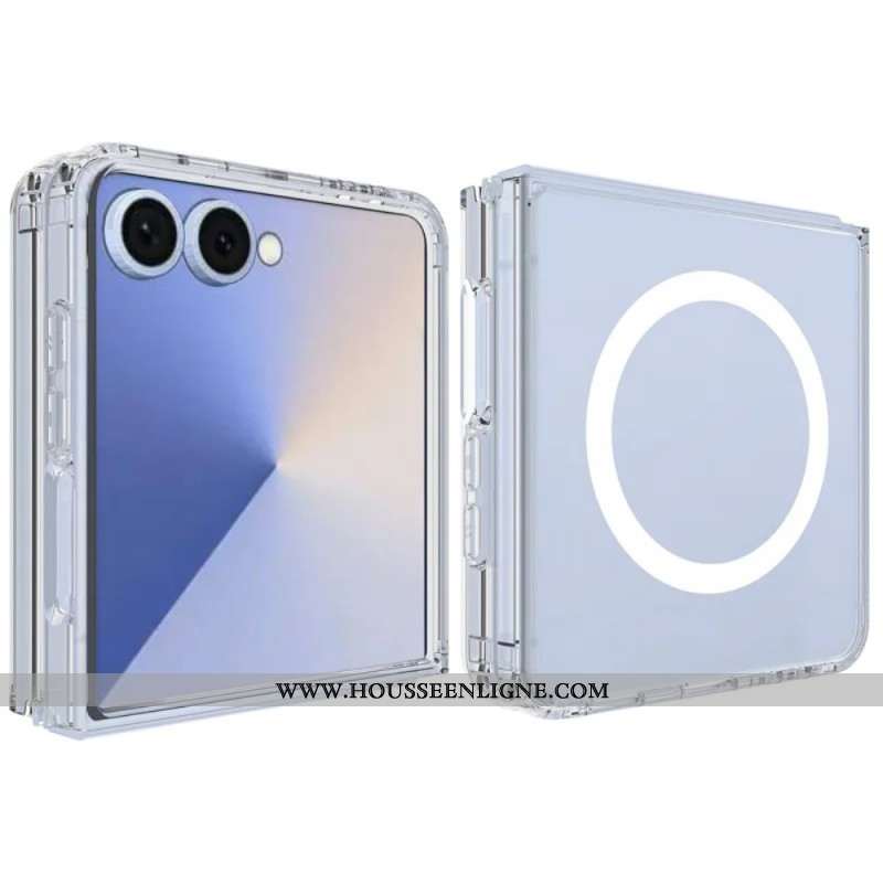 Coque Samsung Galaxy Z Flip 7 Compatible MagSafe Transparente