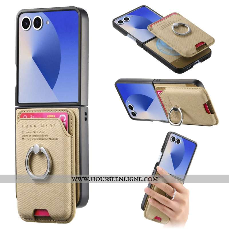 Coque Samsung Galaxy Z Flip 7 Compatible MagSafe avec Porte-Cartes Détachable