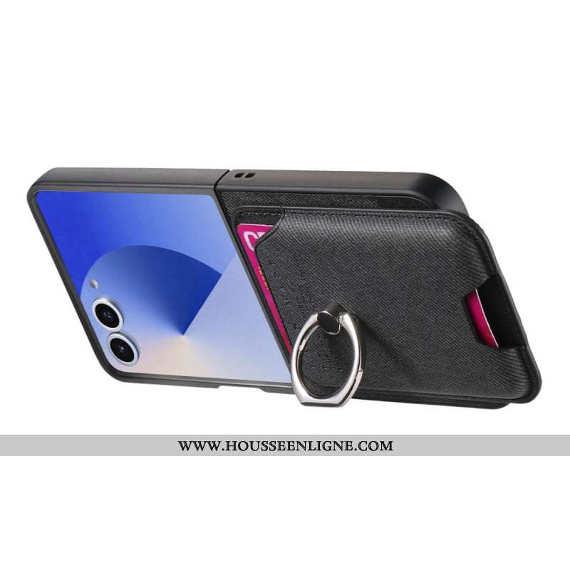 Coque Samsung Galaxy Z Flip 7 Compatible MagSafe avec Porte-Cartes Détachable