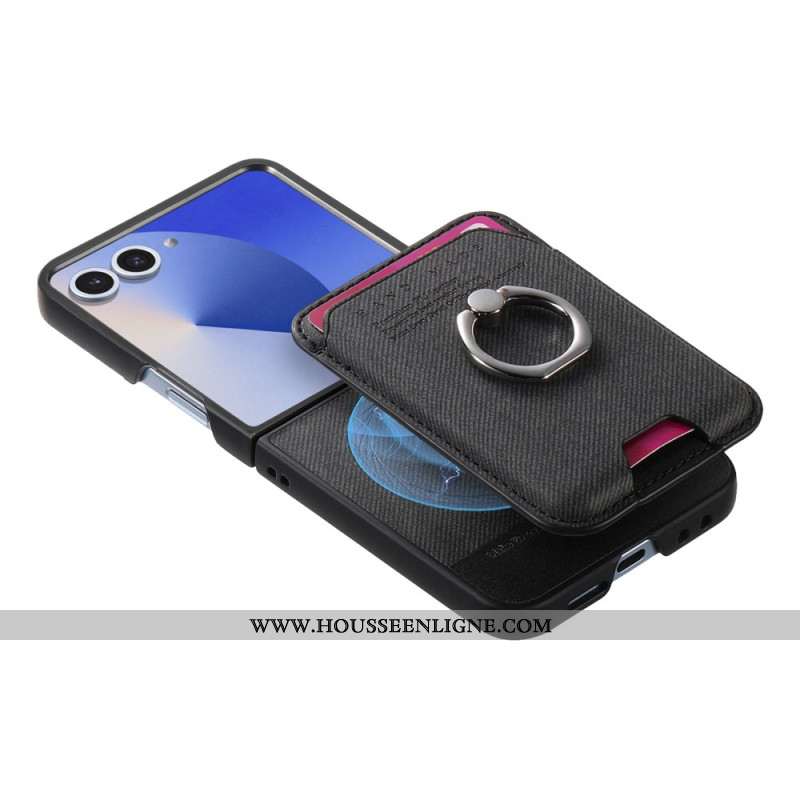 Coque Samsung Galaxy Z Flip 7 Compatible MagSafe avec Porte-Cartes Détachable
