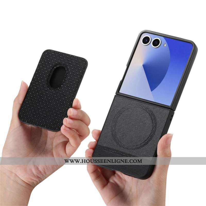 Coque Samsung Galaxy Z Flip 7 Compatible MagSafe avec Porte-Cartes Détachable