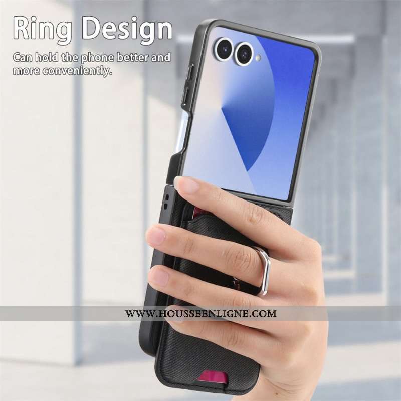 Coque Samsung Galaxy Z Flip 7 Compatible MagSafe avec Porte-Cartes Détachable