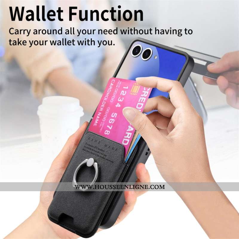 Coque Samsung Galaxy Z Flip 7 Compatible MagSafe avec Porte-Cartes Détachable