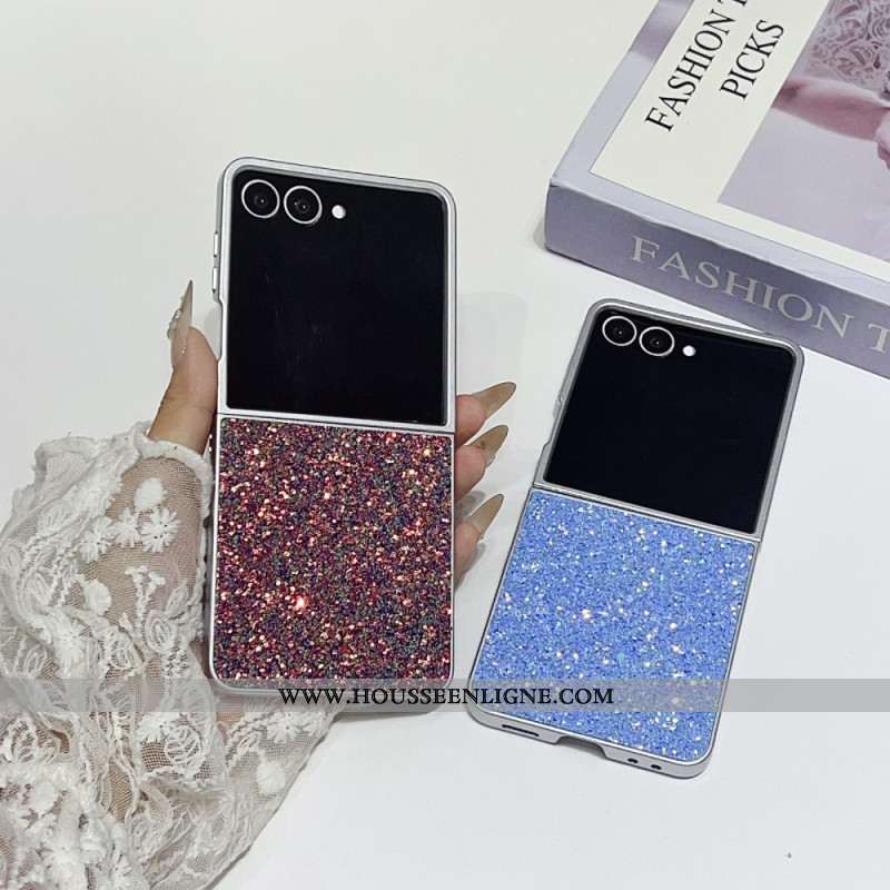 Coque Samsung Galaxy Z Flip 7 Design Pailleté