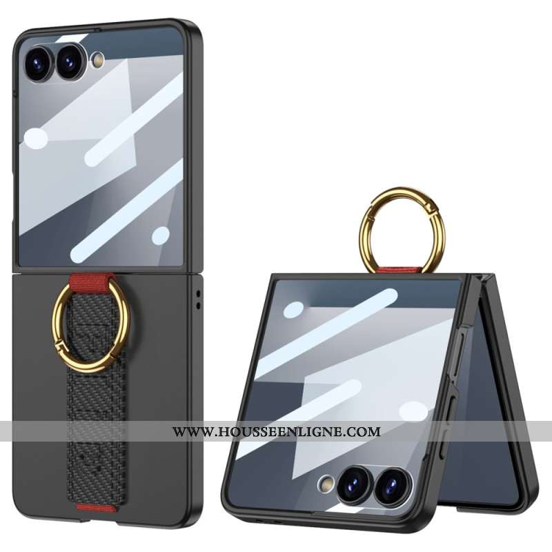 Coque Samsung Galaxy Z Flip 7 Dragonne et Protection Écran GKK