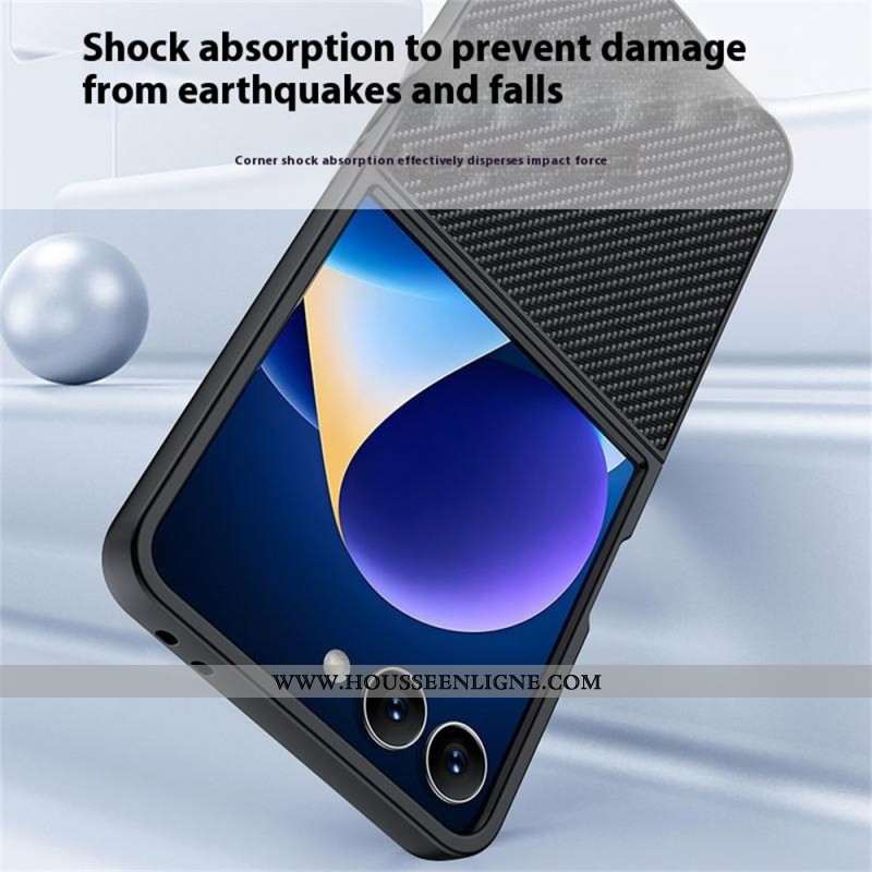 Coque Samsung Galaxy Z Flip 7 Déclinaison Carbone
