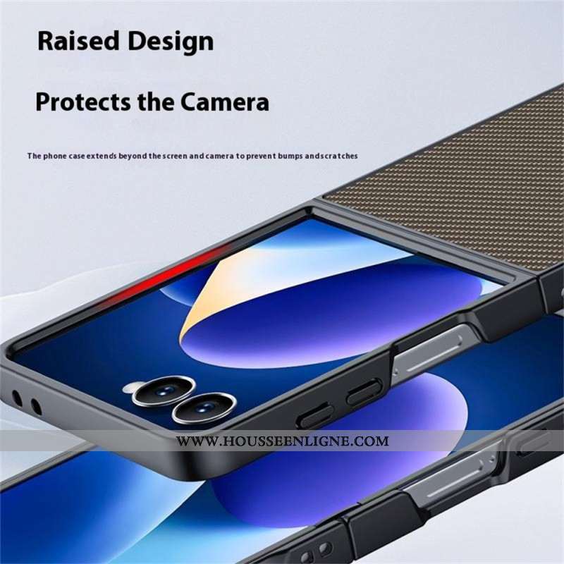 Coque Samsung Galaxy Z Flip 7 Déclinaison Carbone