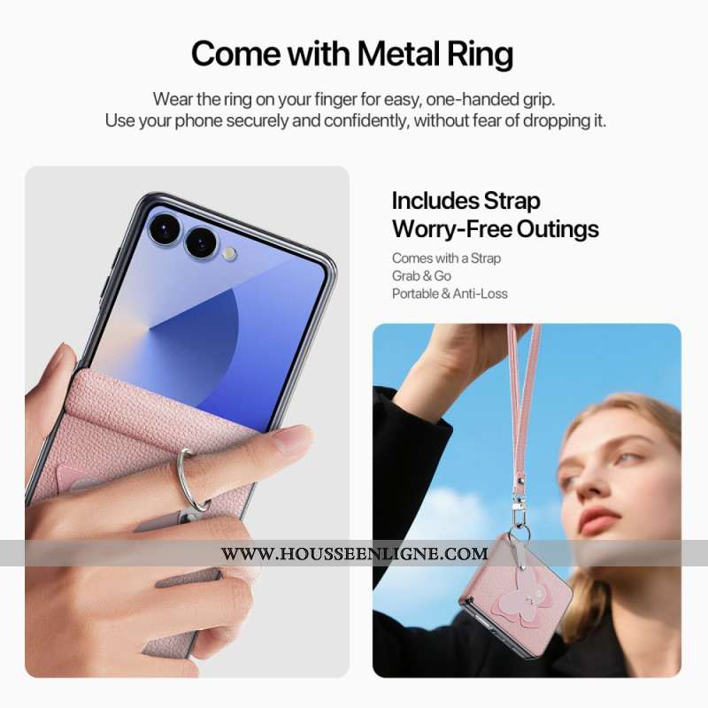 Coque Samsung Galaxy Z Flip 7 Décor Fantaisie DUX DUCIS