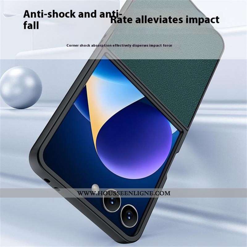 Coque Samsung Galaxy Z Flip 7 Effet Cuir