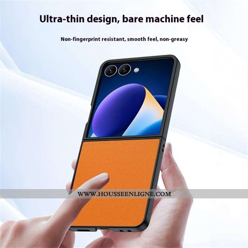 Coque Samsung Galaxy Z Flip 7 Effet Cuir