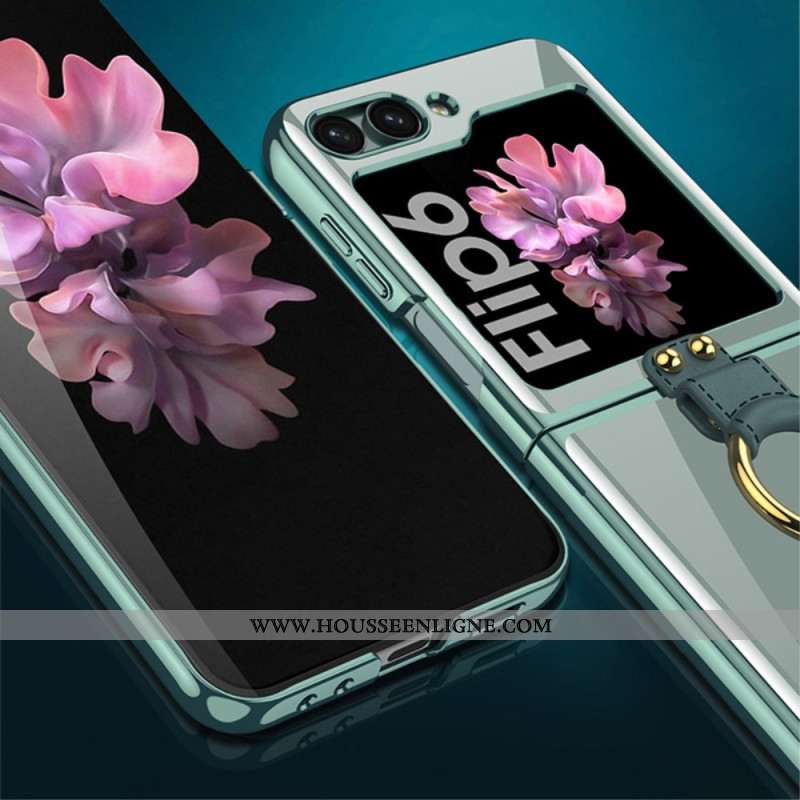 Coque Samsung Galaxy Z Flip 7 FE / Z Flip 6 Aneau-Support et Film Écran