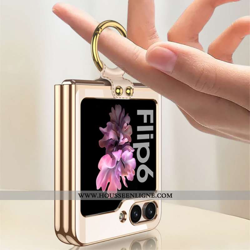 Coque Samsung Galaxy Z Flip 7 FE / Z Flip 6 Aneau-Support et Film Écran