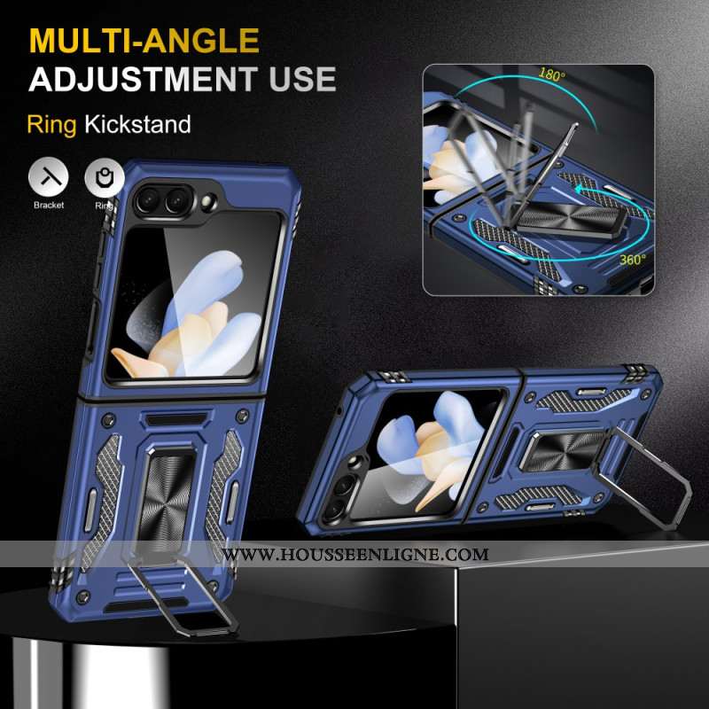 Coque Samsung Galaxy Z Flip 7 FE / Z Flip 6 Anneau-Support Série Armor
