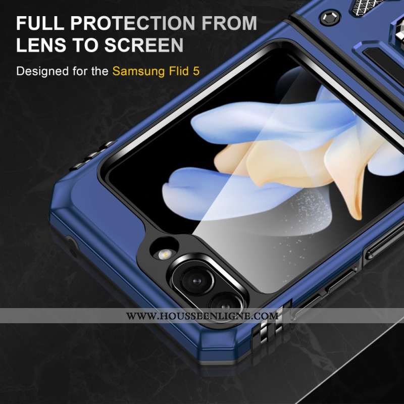 Coque Samsung Galaxy Z Flip 7 FE / Z Flip 6 Anneau-Support Série Armor
