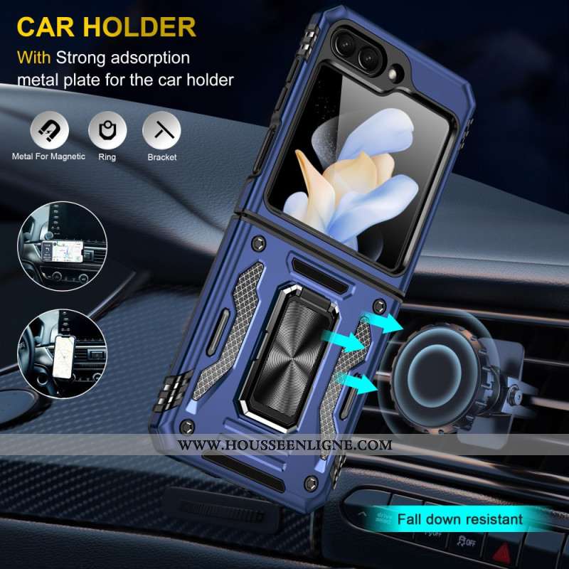 Coque Samsung Galaxy Z Flip 7 FE / Z Flip 6 Anneau-Support Série Armor