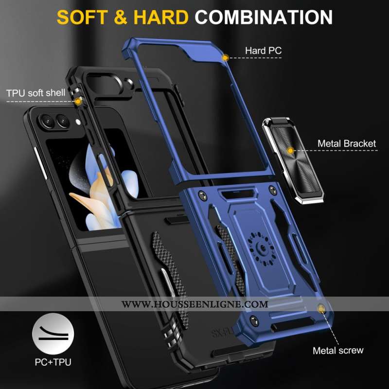 Coque Samsung Galaxy Z Flip 7 FE / Z Flip 6 Anneau-Support Série Armor