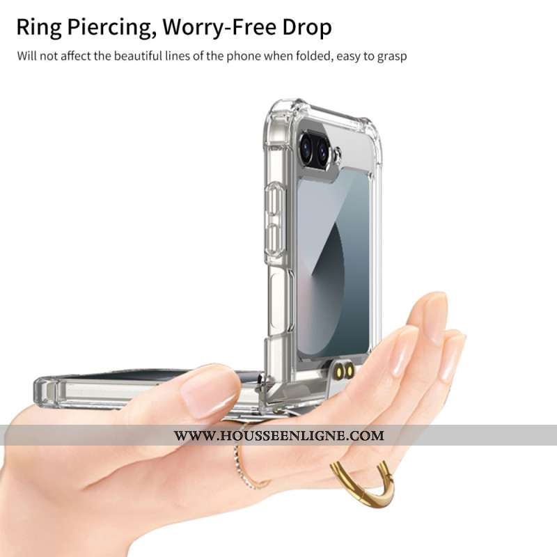 Coque Samsung Galaxy Z Flip 7 FE / Z Flip 6 Anneau-Support et Stylet