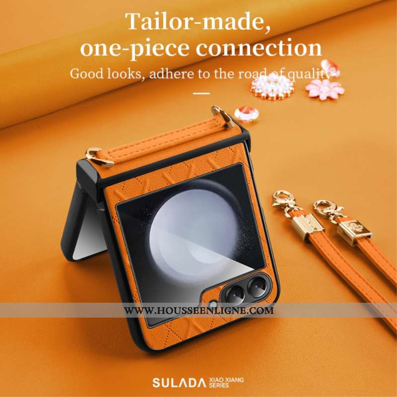 Coque Samsung Galaxy Z Flip 7 FE / Z Flip 6 Bandoulière SULADA