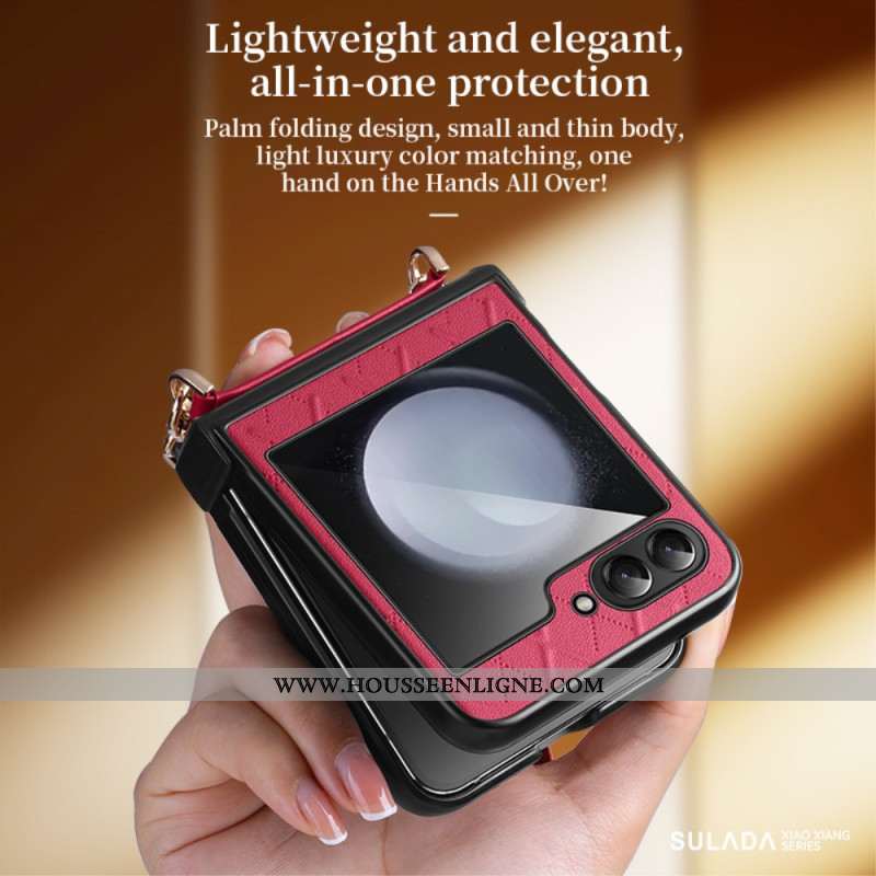 Coque Samsung Galaxy Z Flip 7 FE / Z Flip 6 Bandoulière SULADA