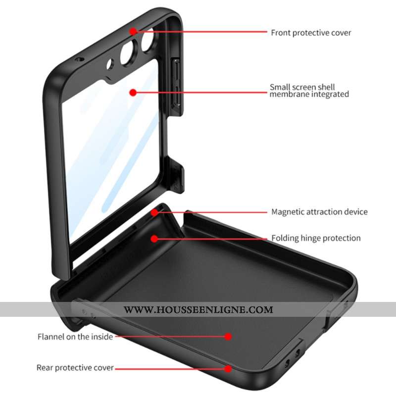 Coque Samsung Galaxy Z Flip 7 FE / Z Flip 6 Charnière Magnétique et Film Petit Écran GKK