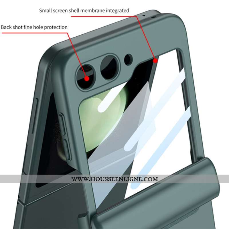 Coque Samsung Galaxy Z Flip 7 FE / Z Flip 6 Charnière Magnétique et Film Petit Écran GKK