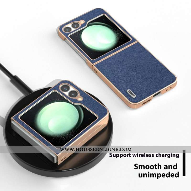 Coque Samsung Galaxy Z Flip 7 FE / Z Flip 6 Classique Cuir ABEEL