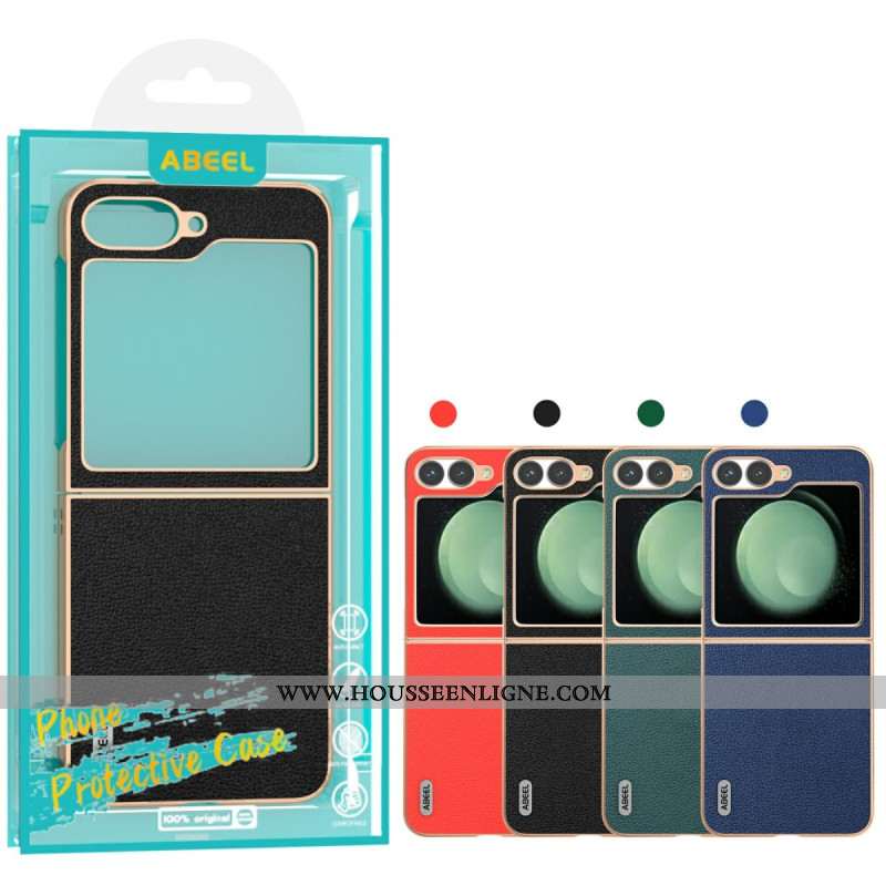 Coque Samsung Galaxy Z Flip 7 FE / Z Flip 6 Classique Cuir ABEEL