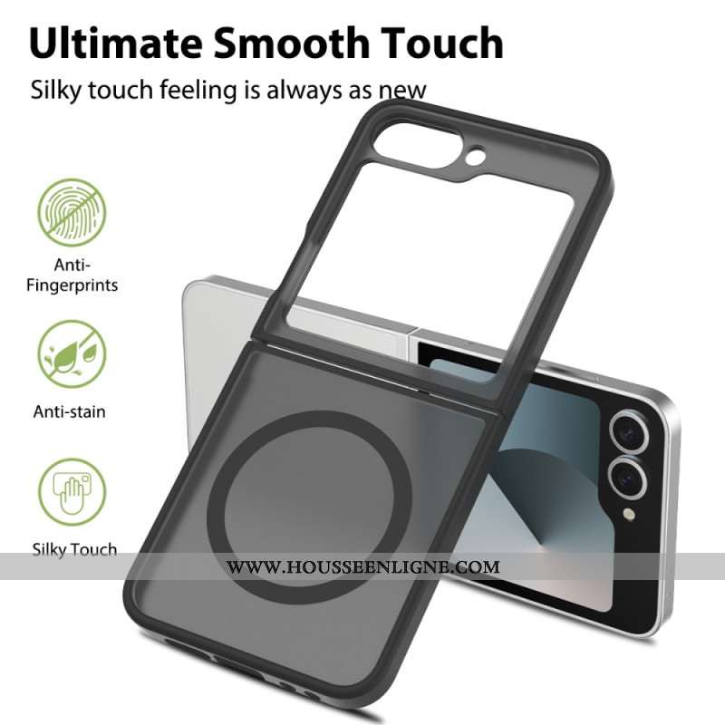Coque Samsung Galaxy Z Flip 7 FE / Z Flip 6 Compatible MagSafe Givrée