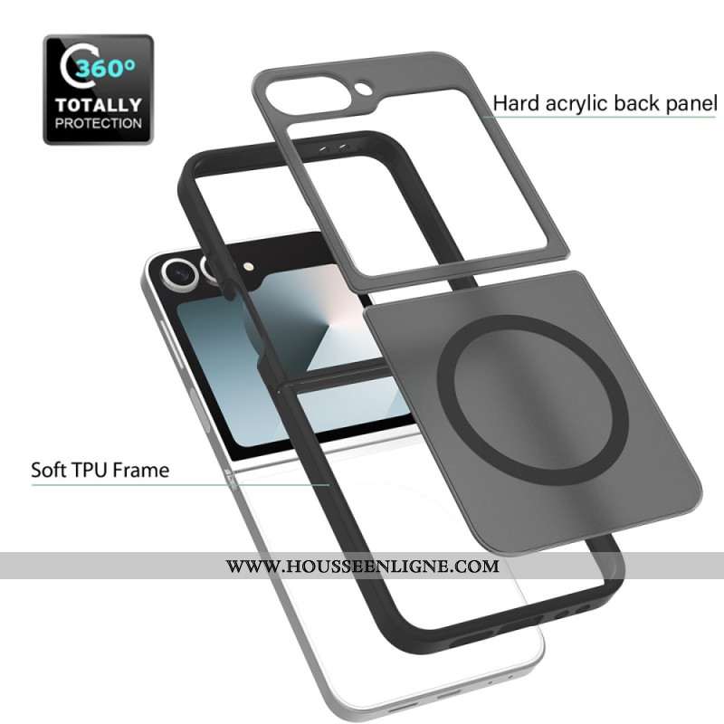 Coque Samsung Galaxy Z Flip 7 FE / Z Flip 6 Compatible MagSafe Givrée