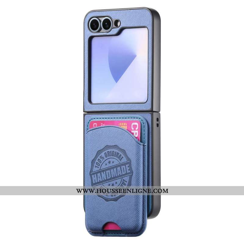 Coque Samsung Galaxy Z Flip 7 FE / Z Flip 6 Compatible MagSafe Porte-Cartes Détachable