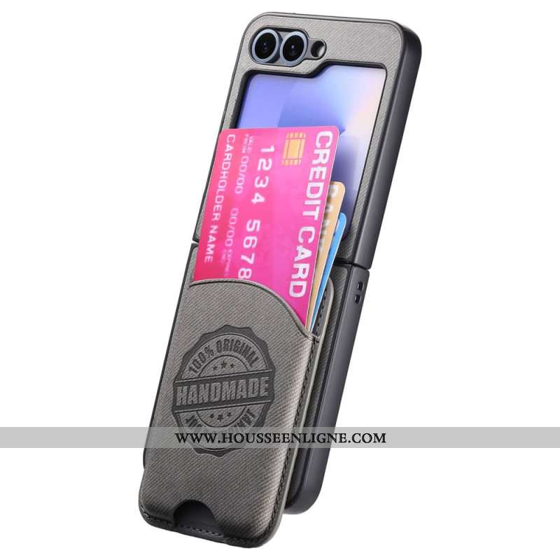 Coque Samsung Galaxy Z Flip 7 FE / Z Flip 6 Compatible MagSafe Porte-Cartes Détachable