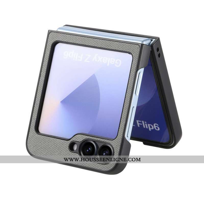 Coque Samsung Galaxy Z Flip 7 FE / Z Flip 6 Compatible MagSafe Texture Denim