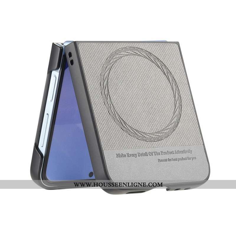 Coque Samsung Galaxy Z Flip 7 FE / Z Flip 6 Compatible MagSafe Texture Denim